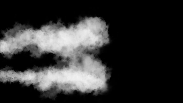 Abstract Smoke Background with Flowing Vapor and Atmospheric Effects