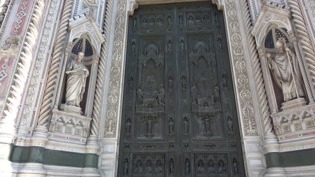 Florence, Italy, seen from below.