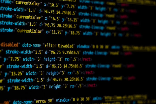 Programming coding screen, web developer coding screen.Programming or coding screen . Technology abstract background of coding screen, Programming screen, Source code. Data security concept.
