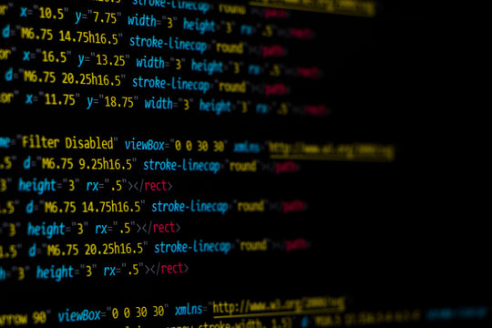 Programming coding screen, web developer coding screen.Programming or coding screen . Technology abstract background of coding screen, Programming screen, Source code. Data security concept.