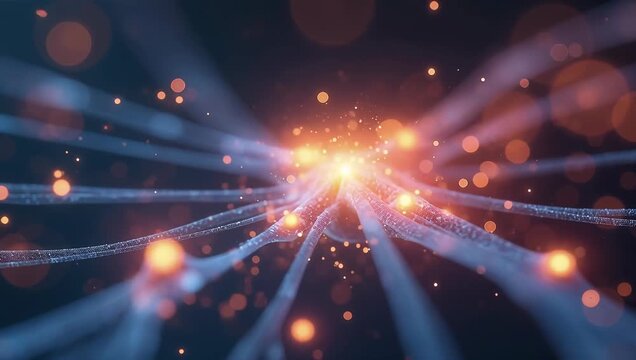 Vibrant Flow of Energy Through Neurological Pathways
