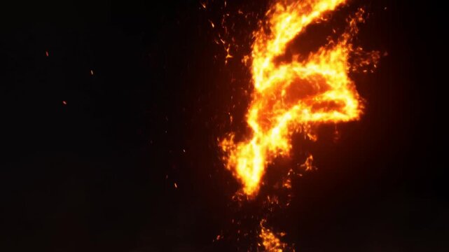 Fiery dragon head with glowing molten eyes and open jaws, fire swirling in dark background