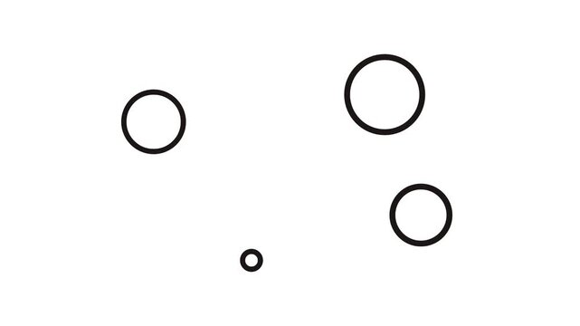 Electromagnetic interaction between molecules or atoms. A scarlet lightning flashes between the circles and the screen flickers, simulating a flash of thunder.