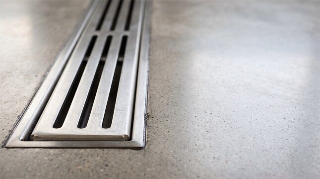 Linear drain grate for modern shower floor