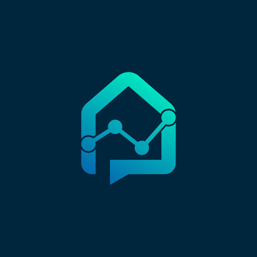 Real estate analytics logo design