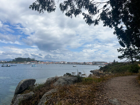 Beautiful Coastal Views of A Illa de Arousa, Galicia, Spain