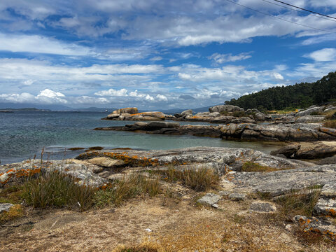 Beautiful Coastal Views of A Illa de Arousa, Galicia, Spain
