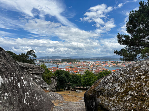 Panoramic Coastal Views from Mirador Con do Forno, A Illa de Arousa, Spain