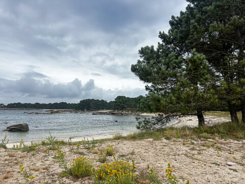 Picturesque Views of A Illa de Arousa Island, Galicia, Spain
