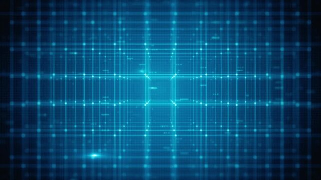 Technology Grid With Light Flares Seamless Loop
Abstract minimal technology background with data grid and lines and outlined cube zooming in a seamless loop