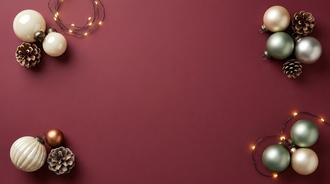 A stunning christmas background featuring elegant ornaments and festive decorations perfect for holiday cards and seasonal greetings