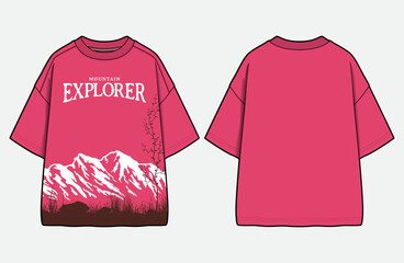 Fototapeta na wymiar Cool Graphic T-Shirt Designs for Boys and Men Streetwear