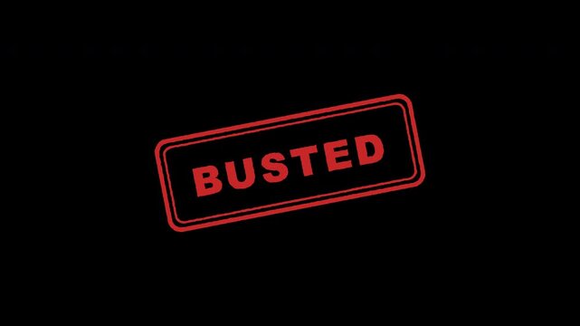 Multiple red busted rubber stamp marks appearing on transparent background