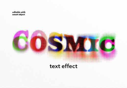 Halftone Text Effect