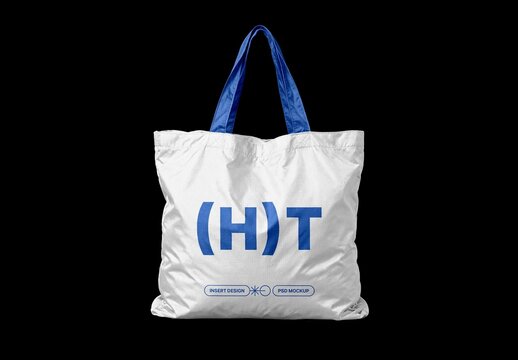 Oversized Nylon Tote Bag Mockup For Branding And Merchandise Design