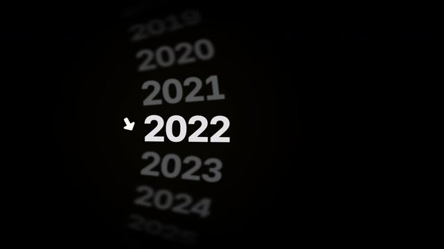 Heavy Spring Rebound Year Timeline Wheel 2027 Flywheel Inertia 3D Luxury Gold 4K Seamless Loop ProRes