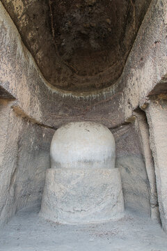 Bhutalinga Caves or Bhut caves,  rock-cut caves of The Manmodi or Manmukud Caves complex, Carved between the 3rd century BCE and the 3rd century CE, Junnar, Pune, Maharashtra, India.