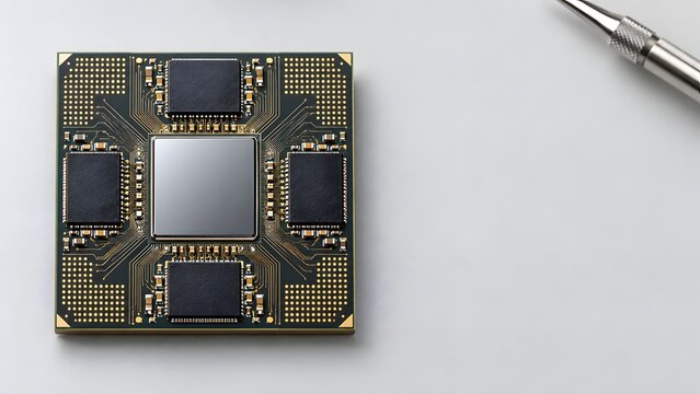 Advanced semiconductor processor chip with multi-chiplet packaging