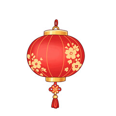 illustration of a red lantern © Kristiyan