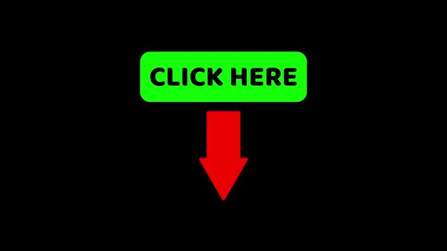 click here to download with green label button animation on transparent background alpha channel. Animated Video 4K