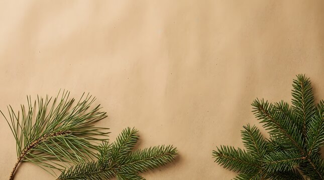Soft pastel peach and cream background with tropical palm leaf shadows