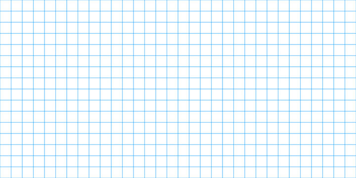 Graph paper with blue grid line. Vector illustration