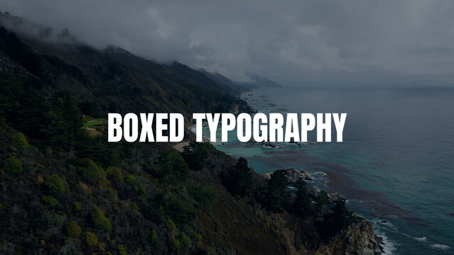 Animated Boxed Typography