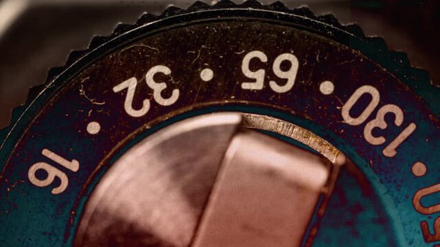sequence of different vintage analogue film cameras