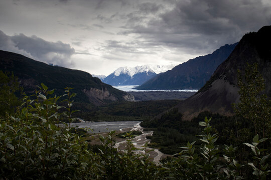Mountains on the Glenn Highway in Alaska