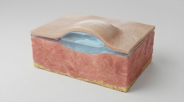 Three-Dimensional Visualization of a Subepidermal Fluid Pocket