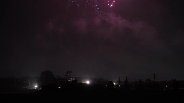 夜空を鮮やかに彩る利根川花火大会・幻想的な打ち上げ花火
