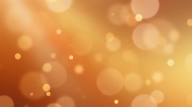 Soft warm orange bokeh lights background with glow effect