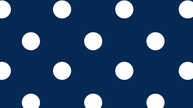 Polka dot pattern on dark blue fabric