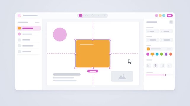 Design Canvas Draws Rectangle With Snap Guides