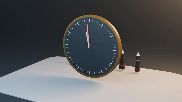 A Mechanical Clock Approaches Midnight under Nuclear Threat