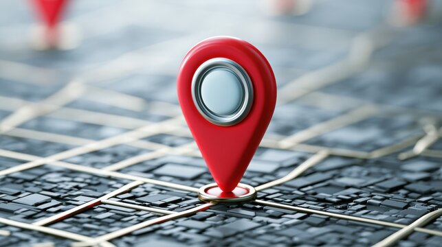 Smartphone with map, 3D Map pins, GPS, navigator pin checking points, 3D World Map icon, technology and application mobile smart phone with mobile, delivery tracking, transportation, generate by AI