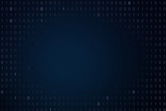Navy and cyan binary code number field background for wallpaper