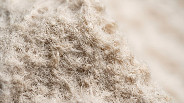 Close up macro view of fibrous textured material background