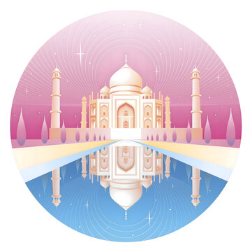 taj mahal vector