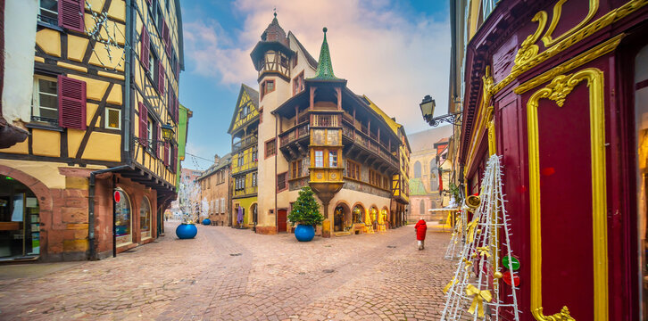Colmar christmas decoration in France