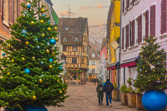 Colmar christmas decoration in France
