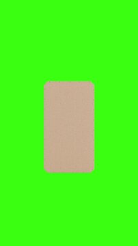 Home Storage Furniture. Wooden Four Drawer Cabinet With Metal Handles And Open Lower Compartment Seamless Loop Animating On Green Screen Chroma Key Background With Alpha Matte