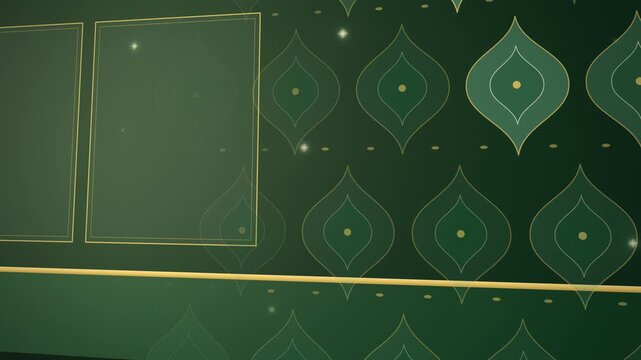 Velvet damask pattern christmas angled view endless loop