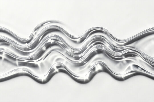 Poured Optical Clear Acrylic Resin Waves With Direct Sun Projection