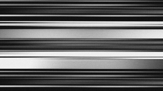 Monochrome horizontal stripes abstract background with sleek metallic gradient texture and modern minimal design
