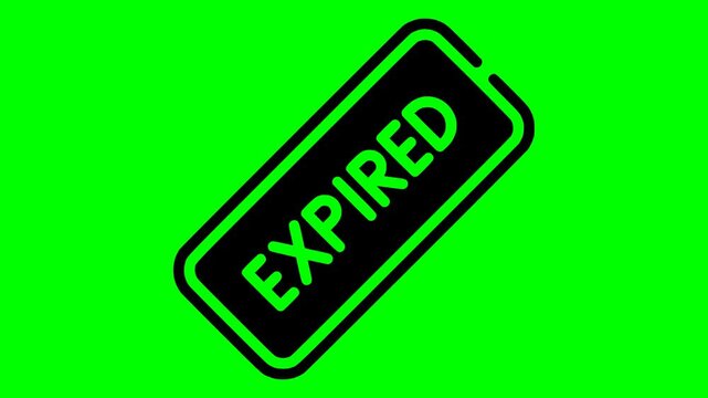 date illustration video animation expired product food silhouette expiration logo label icon health information packaging medicine drug consumer expiry outline vector sign time for green screen footag