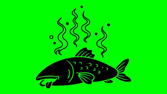 smelly illustration video animation dirty disgust food silhouette stinky logo bad icon odor stink stench woman rotten adult smell outline unpleasant pile nose for green screen footage