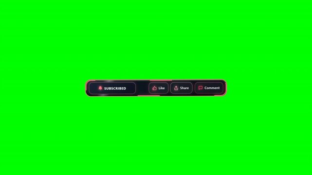 Red Energy Ball Subscribe Suite Sparkling Particles Pop