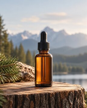 beard oil with argan rests in soft natural light