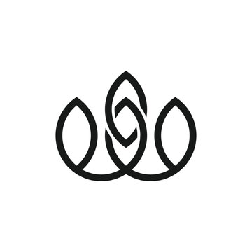 Crown design illustration with simple and creative idea for business